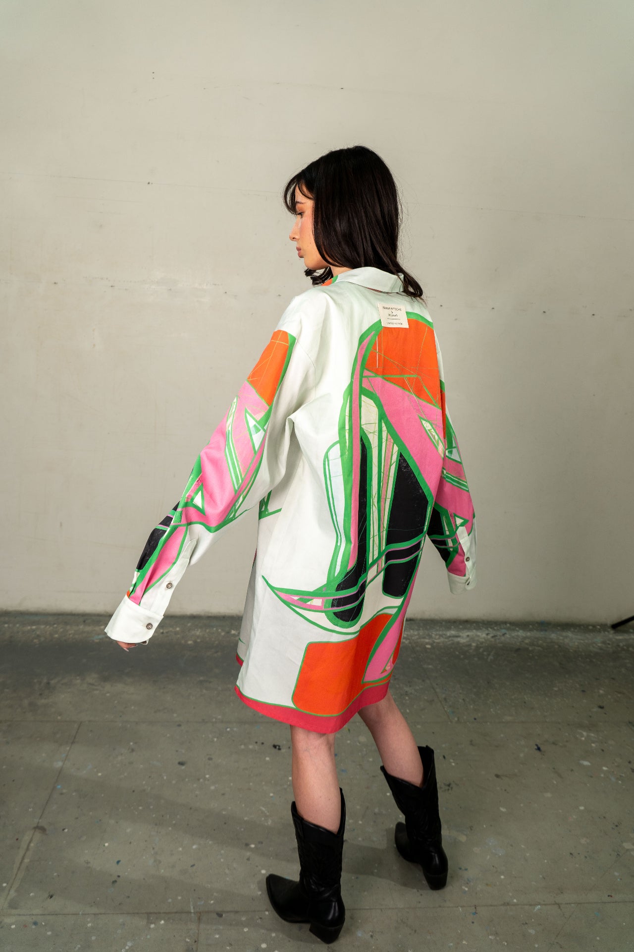 Unisex long shirt with art print