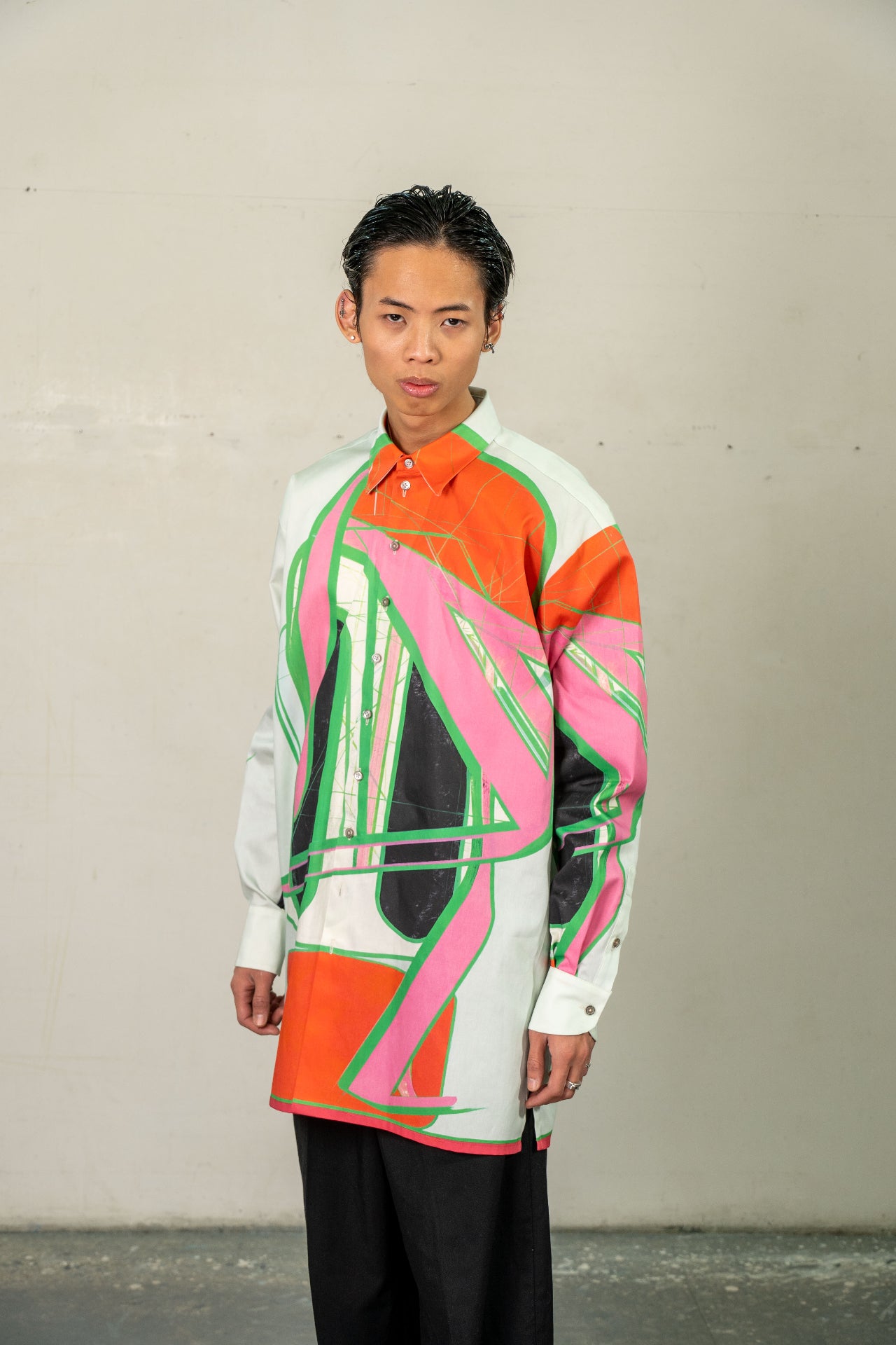 Unisex long shirt with art print